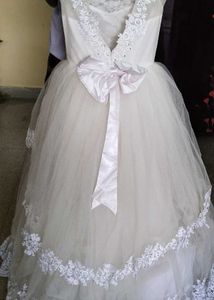White Umbrella Gown