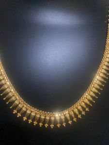 Hand Made One Gram Gold Jwellary Necklace.18 Inches.wholesale Price.never Seen Again In This Price