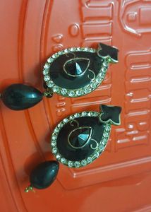 Black Drop Earrings