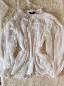 White Sheer Blouse