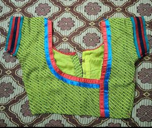 Multicolored Saree With Alterable Blouse