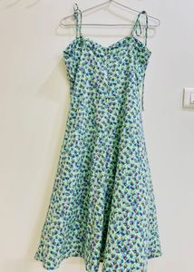 A Line Multicolour Knee Length Dress