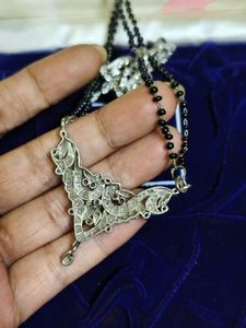 Vintage Pure Silver Mangalsutra Set