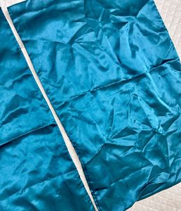 Teal Satin Fabric Pillow Covers