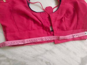 Elegant Pink Embroidered Saree