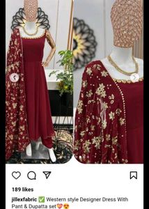 Full Flair Anarkali Gown With Dupatta