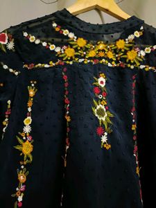 Zara Embroidered Top 💙