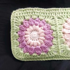 Crochet Flower Zipper Pouch 🌸✨