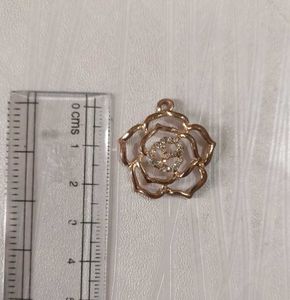 Rose Gold Flower Pendant