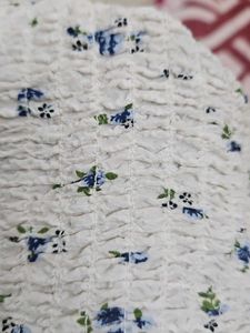 White Printed Top