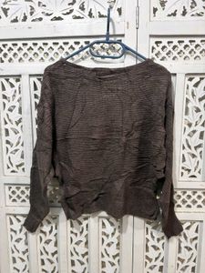🎀Imported Brown Knit Sweater D