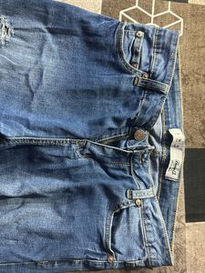 Distressed Denim Jeans