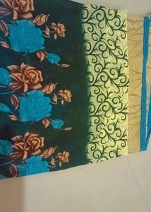 Saree With Multi Colour