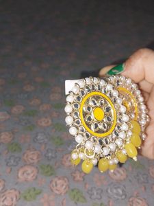yellow earrings