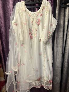 Elegant Embroidered Kurta Set Pant Not Available