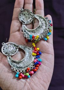 Oxidised Silver Earrings
