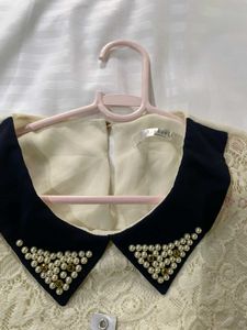 Elegant Korean Lace Detail Blouse