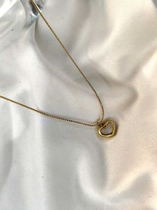 Gold Heart Pendant Necklace