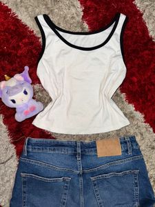 Basic white tank top