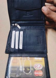 Mens Trendy Genuine Rfid Leather Wallet