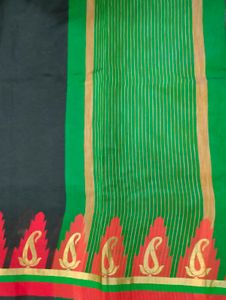 Elegant Saree with Border🖤❤️