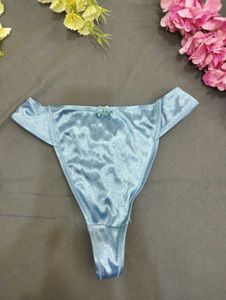 Light Blue Satin Thong💥