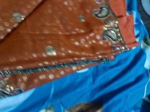 Saree With Stiched Blouse