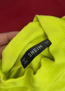 Neon Green Ribbed Top