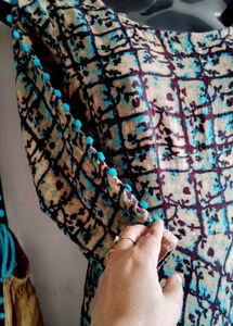 Designer Anarkali Gown With Shrug And Dupatta