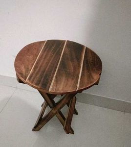 Wooden Folding Stool for decoration