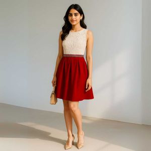 Contrast Bodice  Dress