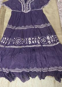 Boho Purple Tiered Dress
