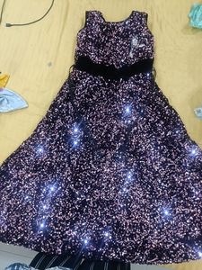 Size 30 8 To 10years Girls Party Wear Long Frock