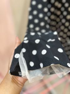 Polka Dot Dress with Ruffle