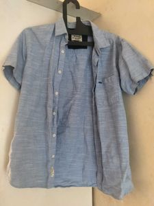 Men&#39;s Blue Short Sleeve Shirt