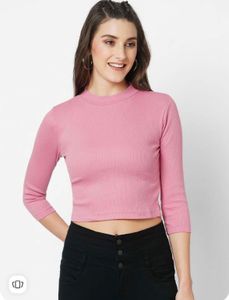 Pink Ribbed Top