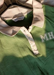 : Trendy Green Polo Crop Top – Mark &amp; Hurbour✨️