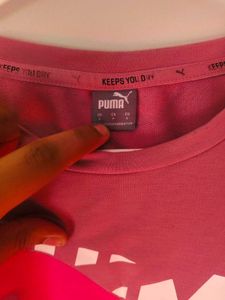 Puma Pink Graphic Sweatshirt
