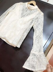 Cream Color Net Design Top For 32 Bust