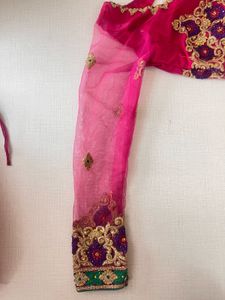 Pink Embroidered Lehenga Choli