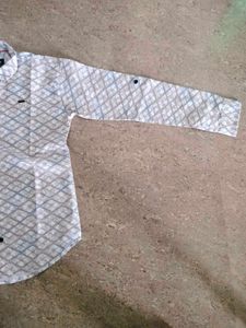 Patterned Button-Down Shirt