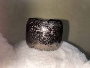 Patterned Silver Bangle