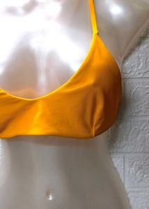 Tops For Rs.99 Only New Piece Yellow Bikini Top