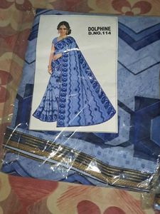2 New Elegant Blue Saree