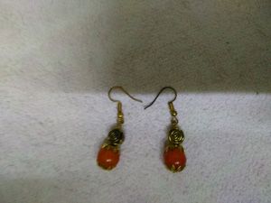 Cute, Small, Golden Colour, Small Rose, Bead, Pear