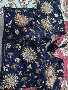Elegant Saree with Embellished Blouse