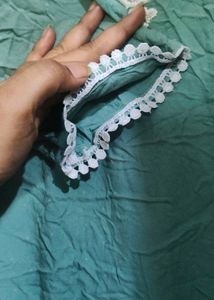 Embroidered Teal Tunic Top