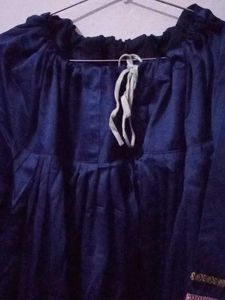 Navy Blue 3xl Pink Salwar Kameez Satin Heavy