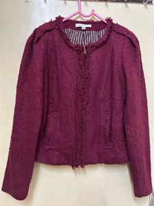 Purple Woollen Coat