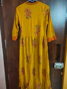 Yellow Embroidered Dress